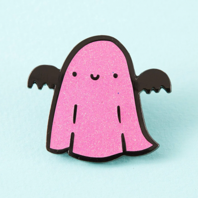 Sparkle Ghost Pink Enamel Pin - Limited Edition