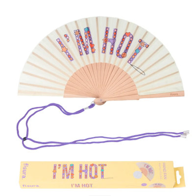 Fan "I'M HOT - BEADED" FISURA