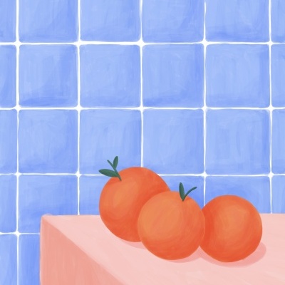 ILUSTRAÇÃO "ORANGES" KIKA