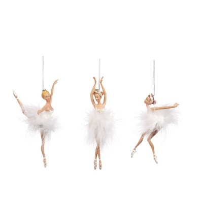 ENFEITE DE NATAL "BAILARINA COM PENAS " GOODWILL