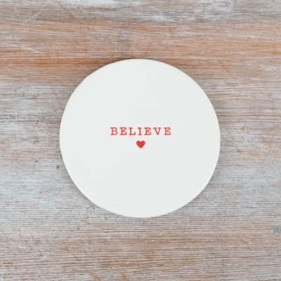 BASE PARA COPOS "BELIEVE" GAINSBOROUGH GIFTWARE