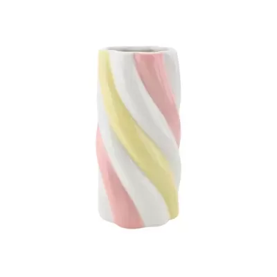 FLOWER VASE- MARSHMALLOW MEDIUM -YELLOW/PINK/WHITE - HOUSE VITAMIN