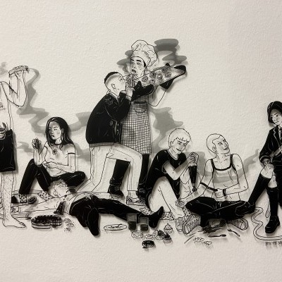 ILUSTRAÇÃO “CARTAZ I - TRAINSPOTTING ” BITE THE NAIL