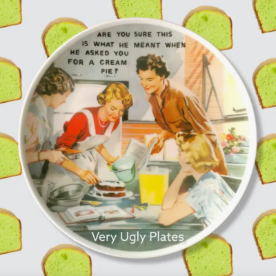 PRATO DE PAREDE – CREAM PIE VERY UGLY PLATES