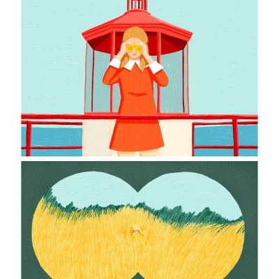 ILUSTRAÇÃO "MOONRISE KINGDOM" KIKA