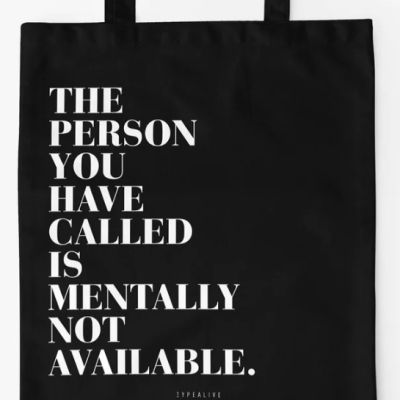 TOTE BAG AVAILABLE BLACK TYPEALIVE