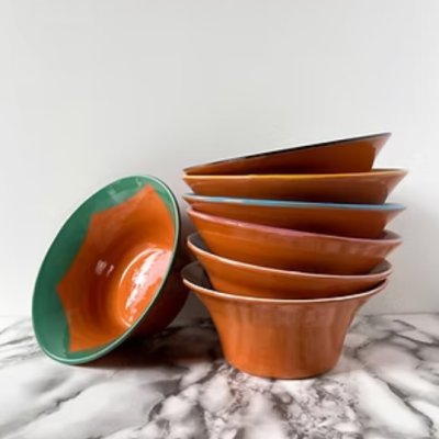 PENTAGON DIPPED BOWL - CASA CUBISTA
