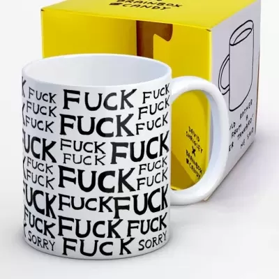 CANECA "FUCK FUCK SORRY" DAVID SHRIGLEY