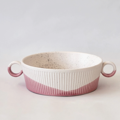 TAÇA TÁLIA ROSA PÓ DE BARRO