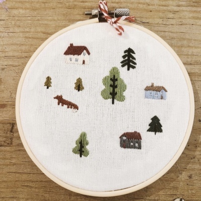 BORDADO "NATAL II" MEIA LARANJA