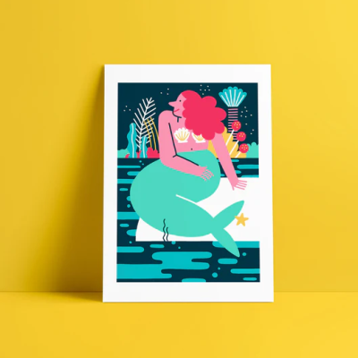 MERMAID A4 DIGITAL PRINT ANA SEIXAS