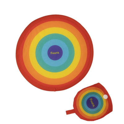 FOLDING FAN "RAINBOW" ROSA FISURA