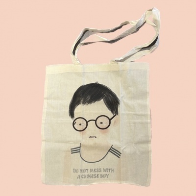 TOTE BAG INFANTIL "CHINESE BOY" LEONOR FEIJÓ