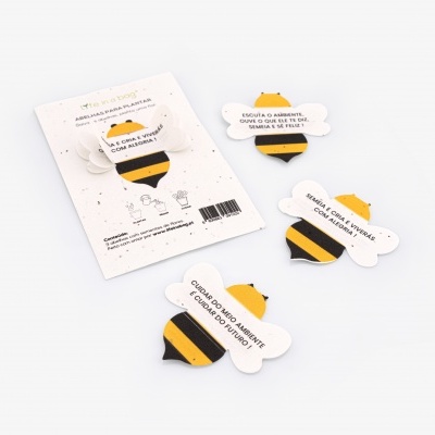 "ABELHA PARA PLANTAR - CONJUNTO DE 3" LIFE IN A BAG