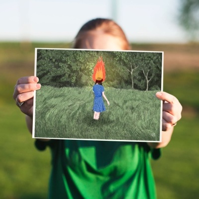 ILUSTRAÇÃO  "I'M ON FIRE " BARBARA AMARAL