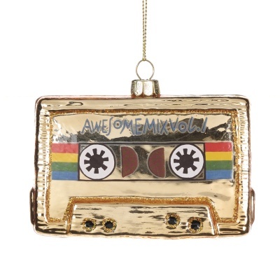 GLASS ORNAMENT "AWESOME MIX TAPE CASSETTE" GOODWILL