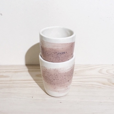 COPO PINCELADO "FREESIA ROSA" MANU SOUZA