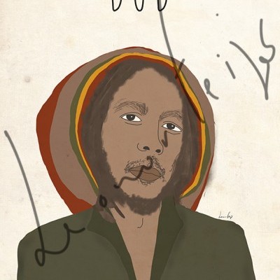 ILUSTRAÇÃO "BOB MARLEY" LEONOR FEIJÓ