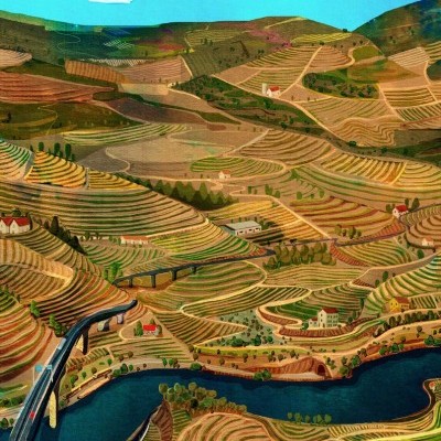 ILUSTRAÇÃO "DOURO" FRANCISCO FONSECA