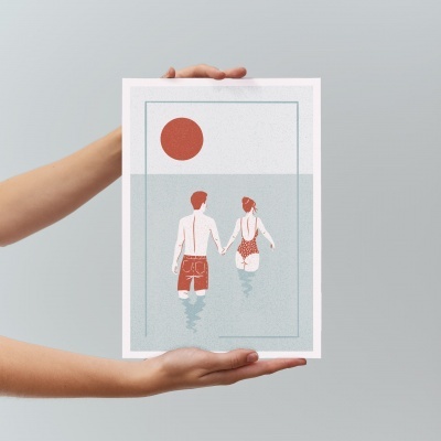 ILUSTRAÇÃO "SUMMER LOVE IV" JOANA MUNDANA