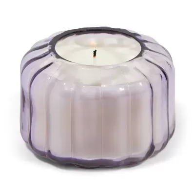 RIPPLE GLASS CANDLE (128G) - SALTED IRIS DESIGNWORKS COLLECTIVE