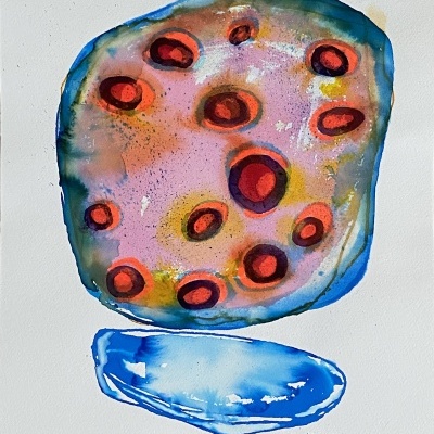 AGUARELA "SEM TÍTULO 4" ISABEL MONTEIRO