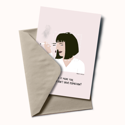 POSTAL "MIA WALLACE" ADRIANA FONTELAS