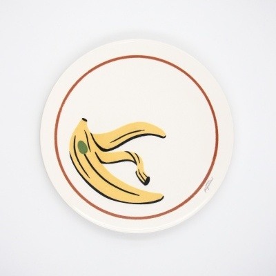 PRATO ILUSTRADO "BANANA" SARA FELGUEIRAS E PÓ DE BARRO