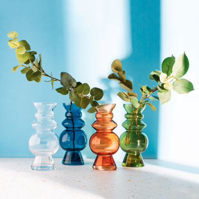 SELINA GLASS VASE SASS BELLE