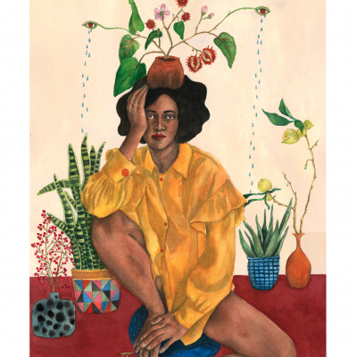 ILUSTRAÇÃO "REGAR AS PLANTAS" KARLA RUAS