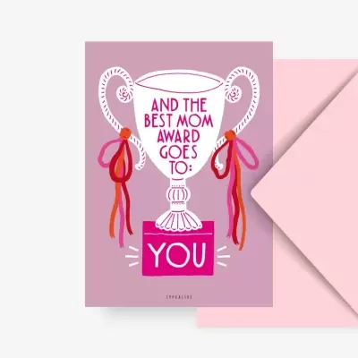 POSTAL "BEST MOM AWARD" TYPEALIVE