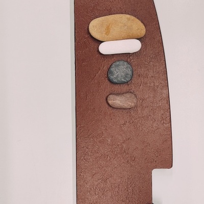 Máscara "Máscara Pedras e Caminhos - Terracota " Inês Sousa Cardoso