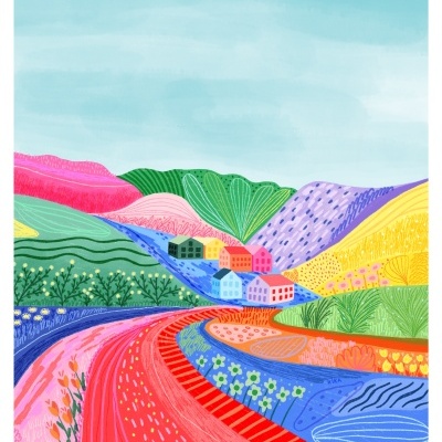 ILUSTRAÇÃO "FOLLOW HER DOWN" KIKA