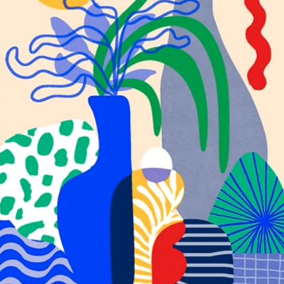 ILUSTRAÇÃO "COBALTO VASE" TERESA REGO