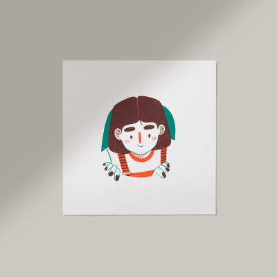 SERIGRAFIA "A OLHAR EM VOLTA 2" JOANA CUNHA