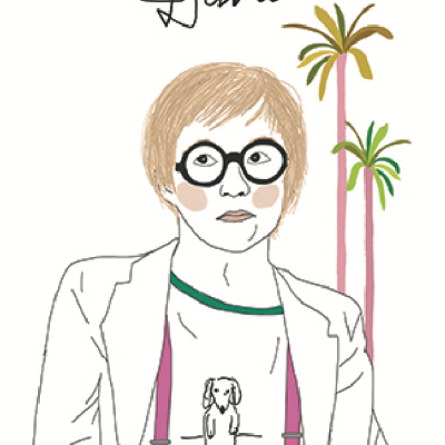 ILUSTRAÇÃO "DAVID HOCKNEY" LEONOR FEIJÓ
