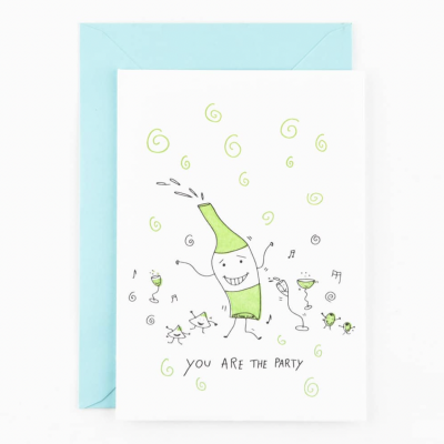 POSTAL "YOU ARE THE PARTY" STUDIO FLASH