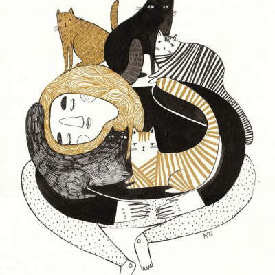 ILUSTRAÇÃO "CAT LOVER" MIRJAM SIIM