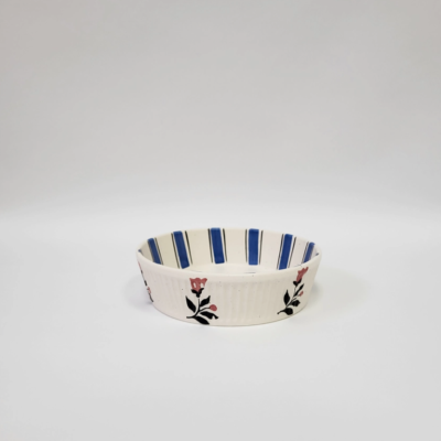 TAÇA PASTA/SOPA POMBALINO FLORES PÓ DE BARRO