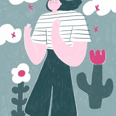 RISOGRAFIA "SPRING BREEZE" MARGARIDA ELOY (GAMBUZINO)