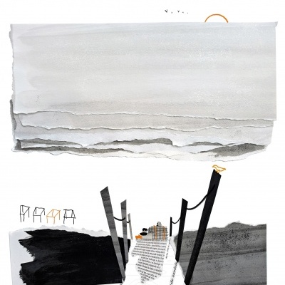 ILUSTRAÇÃO "PRIMEIRA VISITA AO MAR" VITOR HUGO MATOS