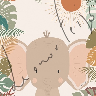 ILUSTRAÇÃO INFANTIL "LITTLE ELEPHANT" LEONOR FEIJÓ
