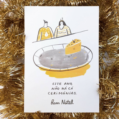 POSTAL DE NATAL "NÃO HÁ CÁ CERIMÓNIAS" GABRIELA ARAÚJO