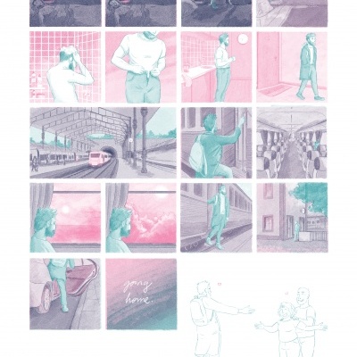 RISOGRAFIA "GOING HOME" DIOGO PAIXÃO