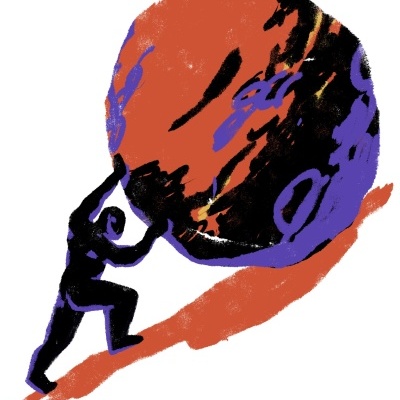 ILUSTRAÇÃO "SISIFO" DIOGO PAIXÃO