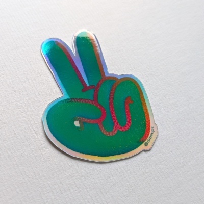 AUTOCOLANTE "MÃO V" DIOGO PAIXÃO