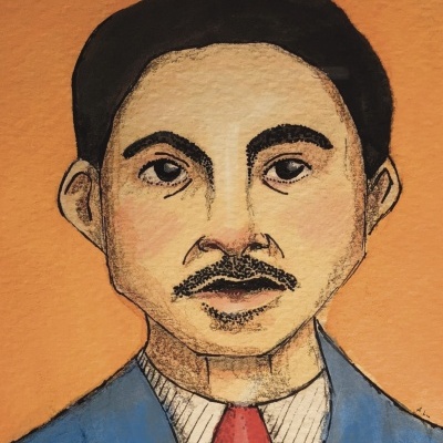 ILUSTRAÇÃO "RETRATO ELE" ALINE PEDROSA