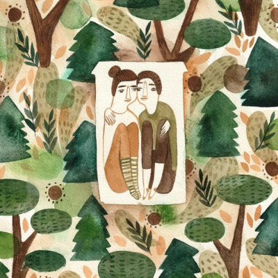 ILUSTRAÇÃO "HOUSE IN THE FOREST" MIRJAM SIIM