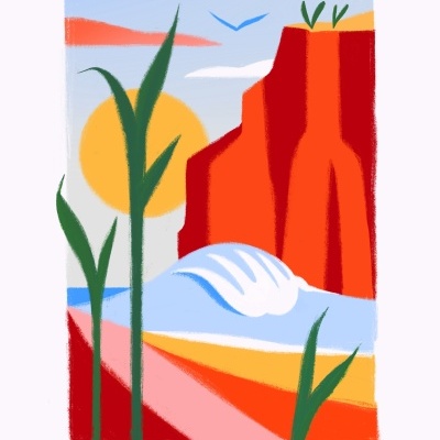 ILUSTRAÇÃO "GOLDEN HOUR" TYPRU