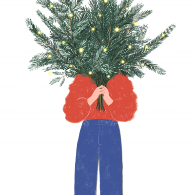 ILUSTRAÇÃO “Playlist Xmas Edition -(Calendário de Advento) " - CHRISTMAS TIME IS HERE " BÁRBARA AMARAL